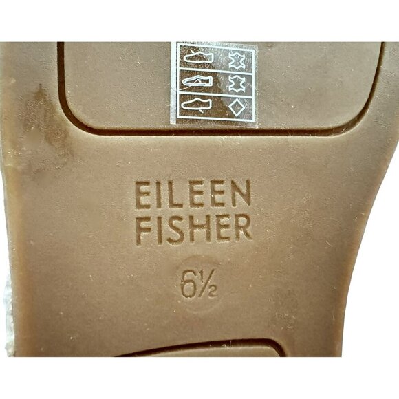 Eileen Fisher ESPADRILLES Suede d'Orsay Laced Close Toe Sandals Bk Zip 6.5M NEW - Picture 5 of 7